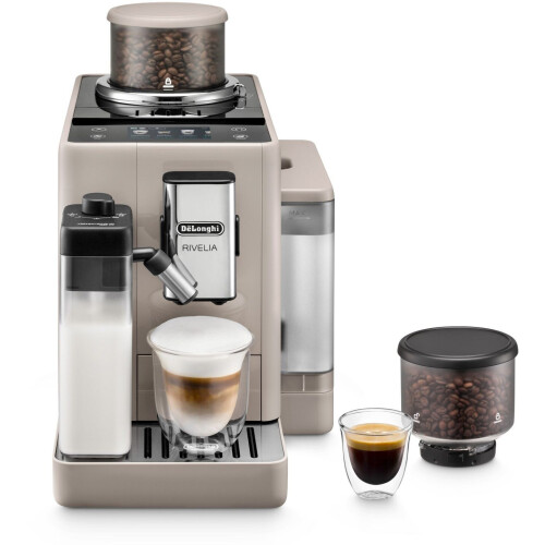 DeLonghi Rivelia EXAM440.55.BG - Volautomatische koffiemachine - 16 recepten - Pebble Grey