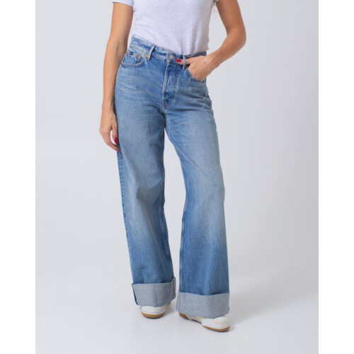 Denham YAYOI R SKYLER - Dames jeans - High-waist fit - Wijd uitlopende pijpen - Maat W30 x L32 Tweedehands
