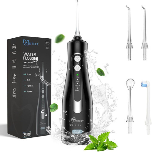 Dentect Waterflosser - Monddouche - 4 standen - IPX7 waterproof - USB-oplaadbaar