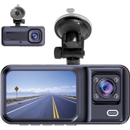 Denver CCT-2500 - Dashcam - Dual Lens - Full HD 1080P - G-Sensor - Loop Recording