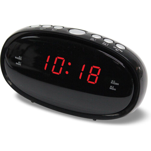 Denver CR-420 - Wekkerradio - FM - Dual alarm - Zwart Tweedehands