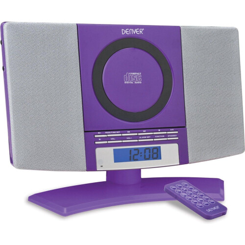 Denver MC-5220 - Stereoset - Afstandsbediening FM radio CD-speler - Paars Tweedehands