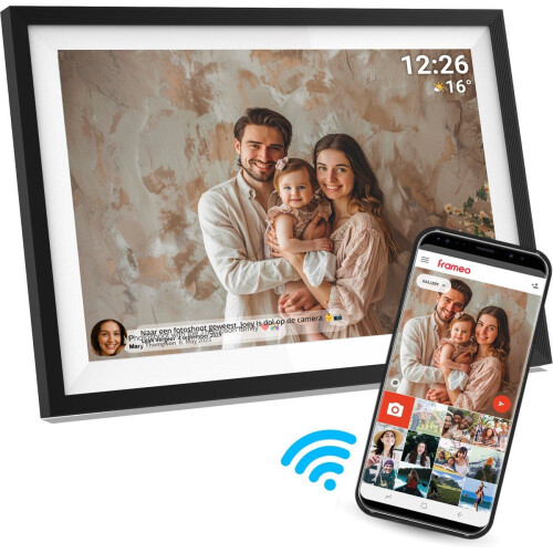 Denver PFF-1016 - Digitale Fotolijst 10.1 inch - HD IPS Touchscreen - WiFi - 16GB - Zwart Tweedehands