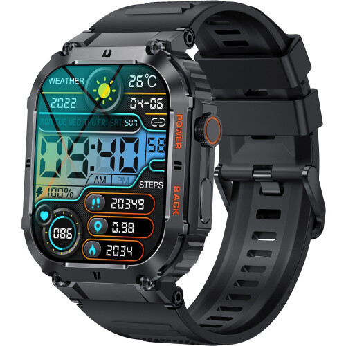 Denver SWC-191B - Smartwatch - Bellen vanaf horloge - Zwart