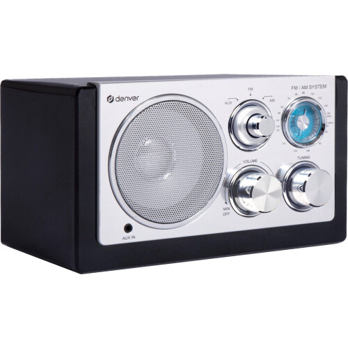 Denver TR-61 - Draagbare FM Radio - AM FM - AUX-ingang - Zwart