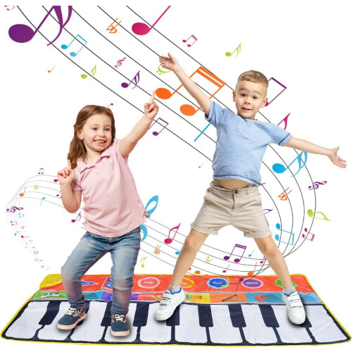 DEPLAY - XL Piano Mat - Dansmat met 8 Instrumenten en Opnamefunctie - Antislip (1 stuk) Tweedehands