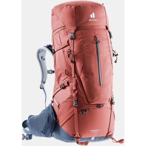 deuter Aircontact X 60+15 SL Dames Backpack Rood/Blauw Tweedehands