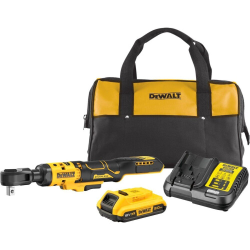 DeWALT DCF512D1 - Accu Haakse Ratelsleutel - 18V 95Nm Brushless LED verlichting