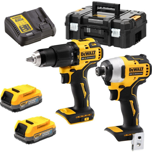 DeWALT DCK2062E2T - Accu Combiset 2-delig - 18V XR 1.7Ah POWERSTACK - TSTAK (2-delig)