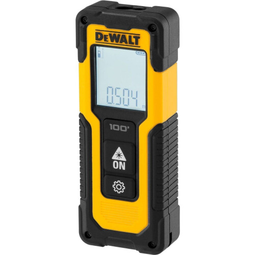 DeWALT DWHT77100 - Digitale Afstandsmeter 30m - Robuuste behuizing met rubber - LCD Display met verlichting
