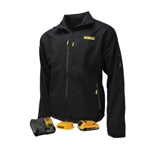 DeWalt Softshell Jack - Verwarmd - 3 Verwarmingszones - Zwart Tweedehands
