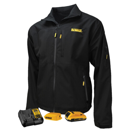DeWalt Softshell Verwarmd Jack - Geïntegreerde verwarmingselementen - Zwart - M