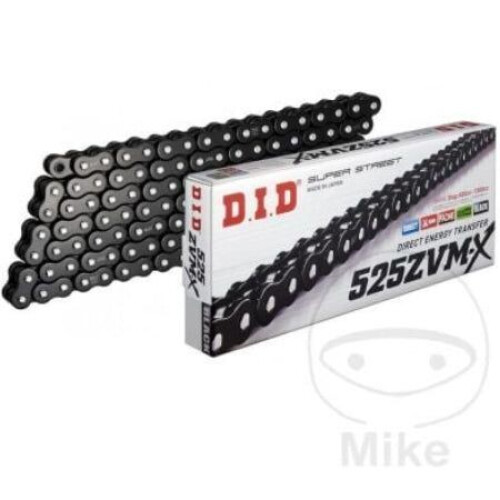 D.I.D 525 ZVM-X - Super Street X-Ring Ketting - 118 schakels black/black Tweedehands