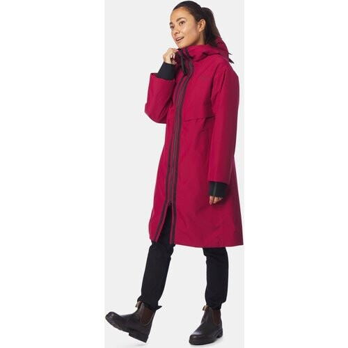 Didriksons Aino 4 Gevoerde Parka Dames Bordeaux / Kastanjebruin Tweedehands