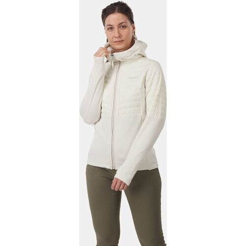 Didriksons Annema Fullzip 6 Hybride Softshell Jas Dames Gebroken Wit Tweedehands