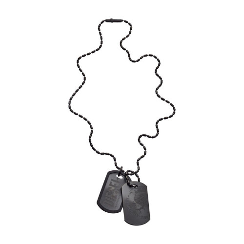 Diesel DX0014040 - Herenketting - Staal - Zwart - 60 cm Tweedehands
