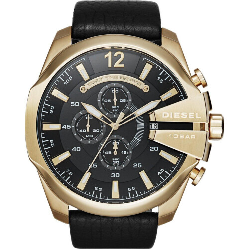 Diesel DZ4344 - Herenhorloge - 51 mm - Goudkleurig Tweedehands