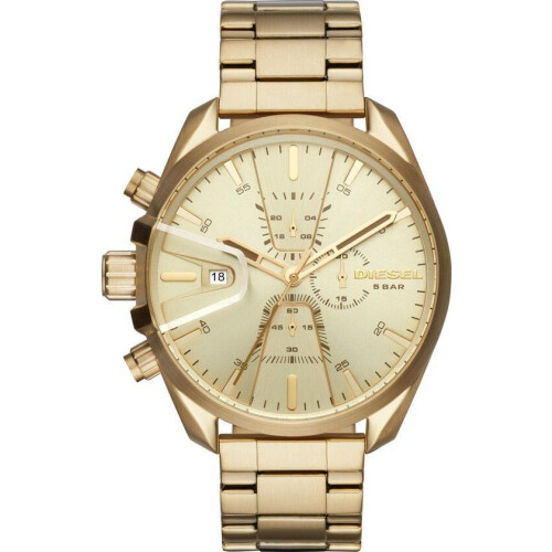 Diesel DZ4475 - Heren horloge - 47 mm - Goudkleurig Tweedehands