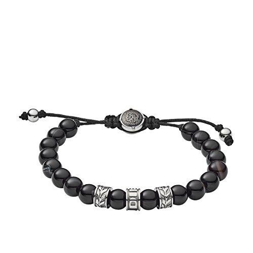 Diesel DX1101040 - Heren Armband - Kralen - Zwart
