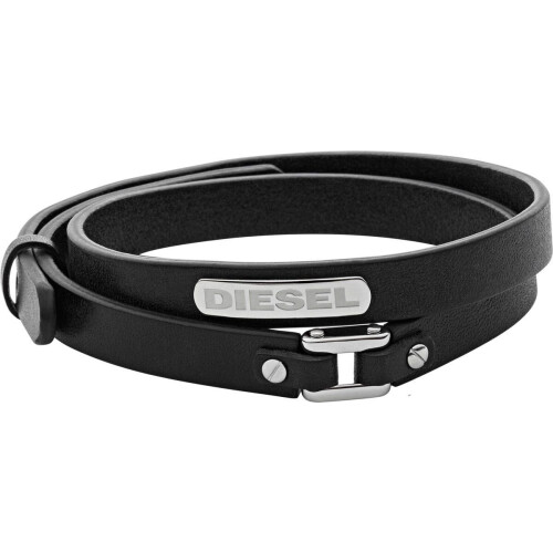 Diesel Stackables DX0971040 - Herenarmband - Leren armband - 19,5 cm