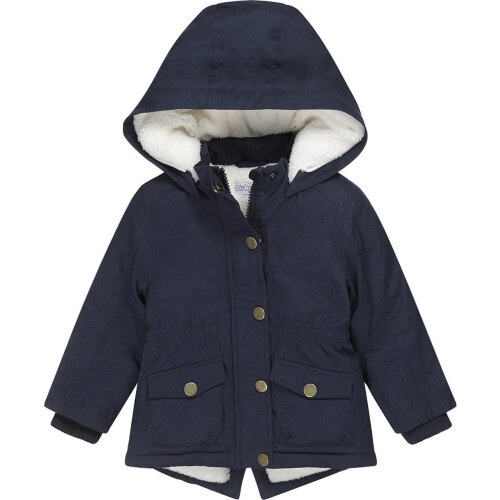 Dirkje U-LOVE - Meisjes Jas - Parka - Capuchon - Donkerblauw - Maat 92 Tweedehands