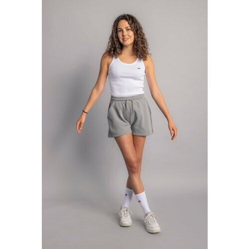 DIRTS dames vegan Settop + Short Wit & Zilverstof Tweedehands
