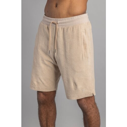 DIRTS mannen vegan Badstof Shorts Zandbeige Tweedehands