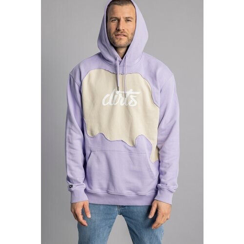 DIRTS mannen vegan Hoodie Reborn Unisex Beige & Paars Tweedehands