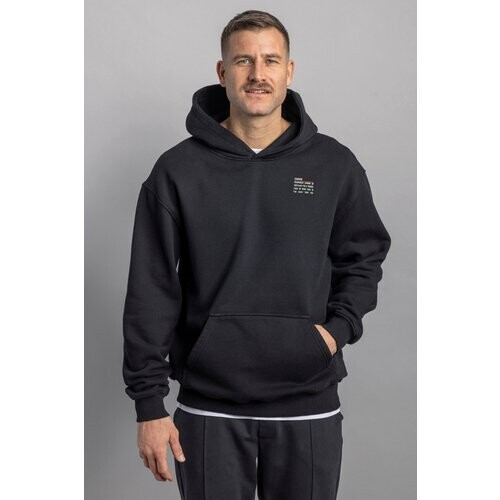 DIRTS mannen vegan Hoodie Saudade Oversized Zwart Tweedehands