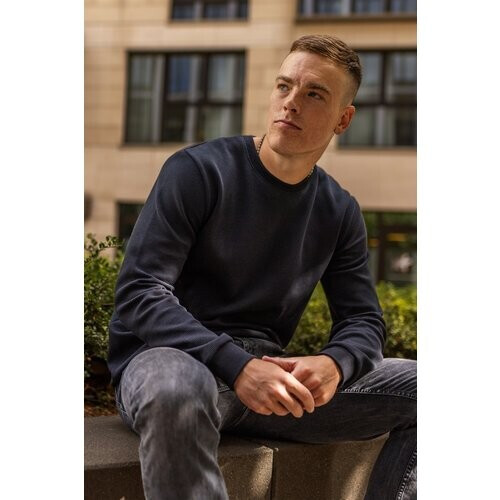 DIRTS mannen vegan Longsleeve Wafel Piqué Zwart Tweedehands