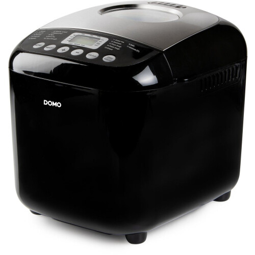 DOMO B3978 - Broodbakmachine - 17 Programma’s - Zuurdesem - Glutenvrij - 500-1000g - PFAS-vrij - Zwart Tweedehands