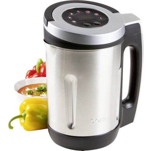 DOMO DO716BL - Soepmaker - 2,2L - 7 programma’s - RVS - Zwart