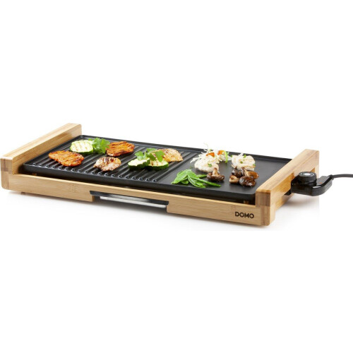 DOMO DO8311TP Bakplaat - Teppanyaki grill - 60 cm - bamboo style