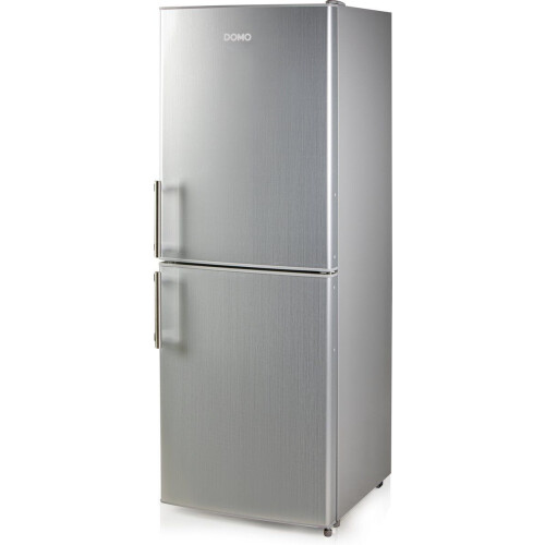 DOMO DO91305C - Koel-vriescombinatie - 138 L - 93 L koel + 45 L vries - Brushed silver