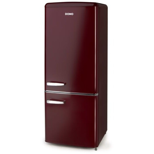 Domo DO91707R - Retro Koelkast - 191L inhoud - Wijnrood Tweedehands