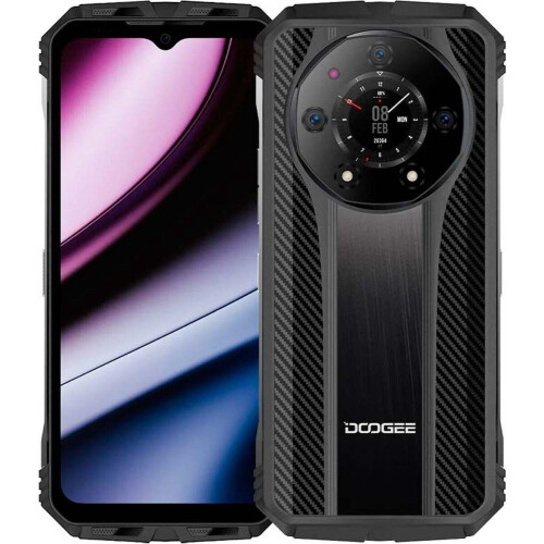DOOGEE S110 - Smartphone - 12GB RAM 256GB ROM 10800mAh 50MP camera - Zwart