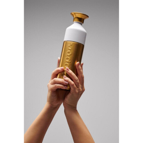 Dopper Steel - Drinkfles 800 ml - 90% gerecycled RVS - goud Tweedehands