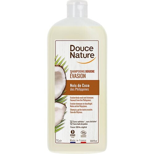 Douce Nature - Douchegel & Shampoo Iedere Dag Kokos 1L Tweedehands