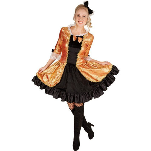 Dressforfun Barokprinses M - Verkleedkostuum - Flamboyante jurk met haarlint - Carnaval