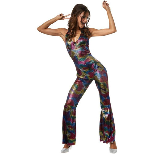 Dressforfun Disco girl XL - verkleedkleding kostuum halloween verkleden feestkleding Tweedehands