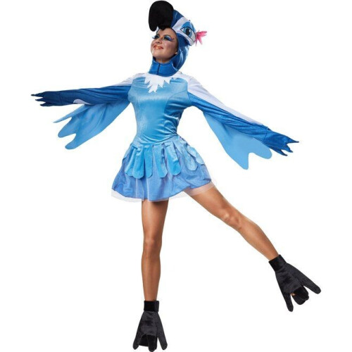 dressforfun - Geestige paradijsvogel - Verkleedkostuum S - Blauwtinten