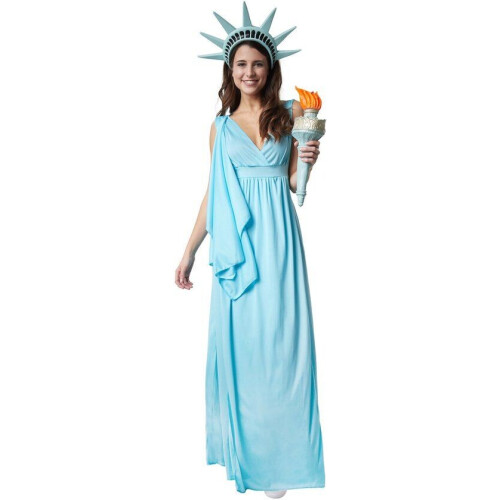 Dressforfun Godin der vrijheid M - verkleedkleding kostuum halloween verkleden feestkleding