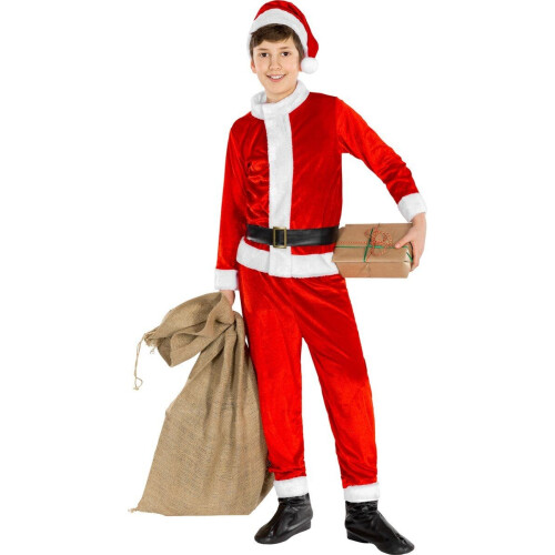 Dressforfun - Jongenskostuum Sint-Niklaas 10-12 jaar - Volledig Kostuum met Puntmuts, Bovendeel,