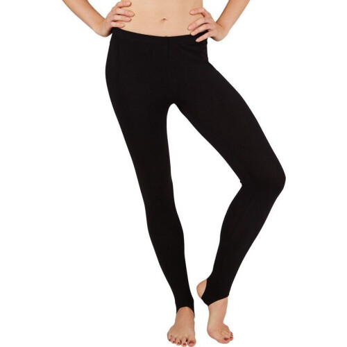 Dressforfun Legging - Damespanty - Open hiel en voet - Zwart L Tweedehands