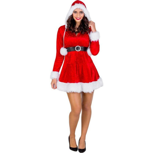 Dressforfun Vrouwenkostuum Mrs. Santa Claus L - verkleedkleding kostuum halloween verkleden feestkle Tweedehands