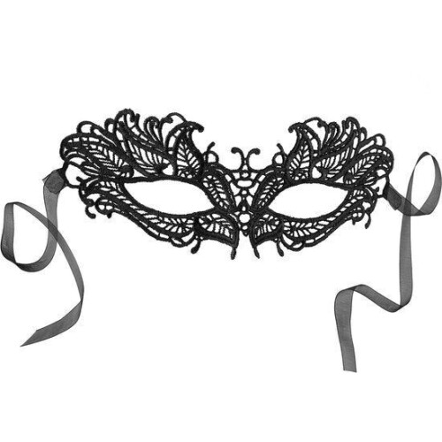Dressforfun Zwart kanten masker vlinder - verkleedkleding kostuum halloween verkleden feestkleding