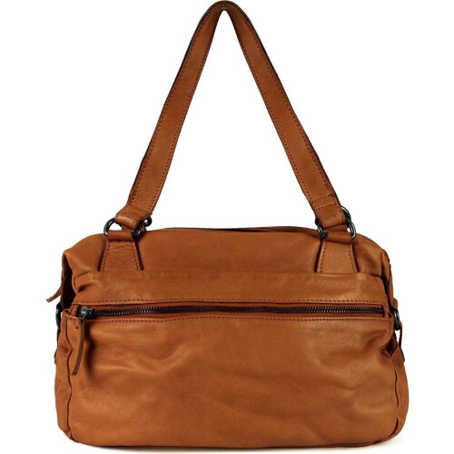 DSTRCT Harrington Road - Leren Handtas / Schoudertas - 2 draagbanden - Cognac Tweedehands