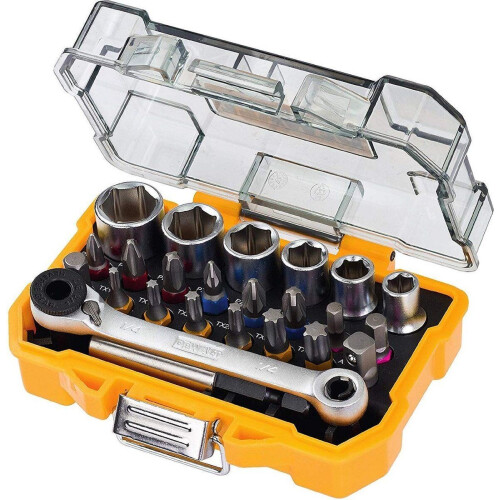 DT71516-QZ 24 delige bit en doppenset met ratel Tweedehands
