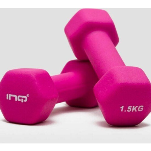 Tunturi Dumbbell Set - 2 x 1,5 kg - Foam - Roze (2 stuks)