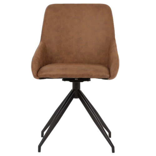 Dutchbone Eetkamerstoel Laurel Champagne 60x51x85 cm– Draaibaar 360°